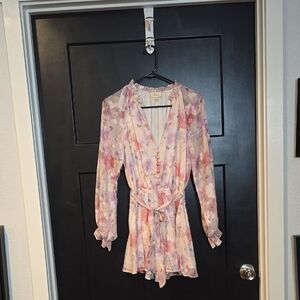 Lena Elegant Cream and Pink short jumper , sz S